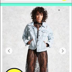 Forever 21 Distressed Denim Jacket